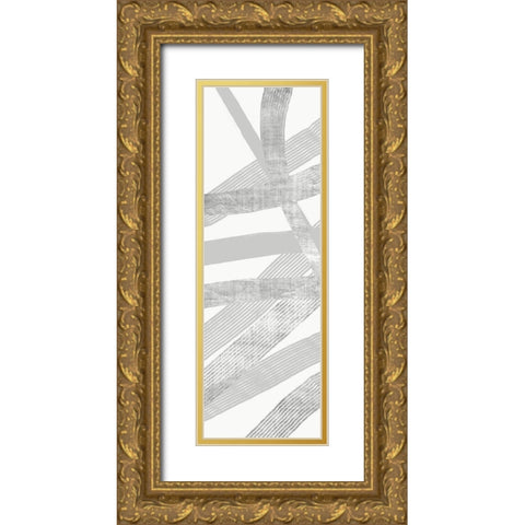 Opposites Attract 1 Gold Ornate Wood Framed Art Print with Double Matting by Brown, Denise