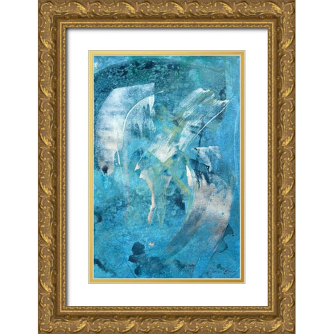 Mood 1 Gold Ornate Wood Framed Art Print with Double Matting by Brown, Denise