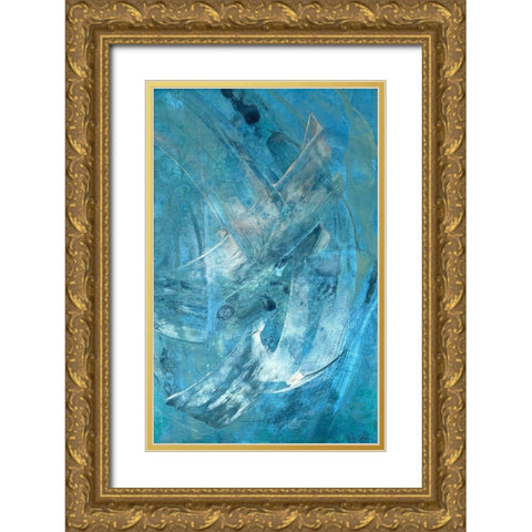 Mood 2 Gold Ornate Wood Framed Art Print with Double Matting by Brown, Denise