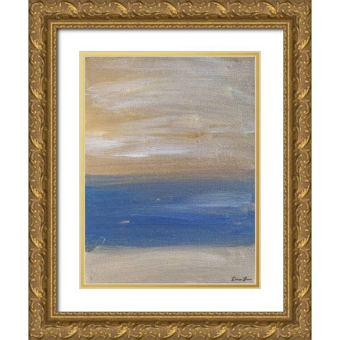 Lineation 2 Gold Ornate Wood Framed Art Print with Double Matting by Brown, Denise