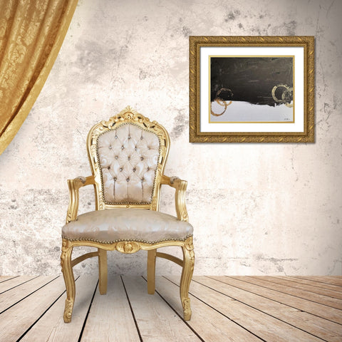 Colt 2 Gold Ornate Wood Framed Art Print with Double Matting by Brown, Denise
