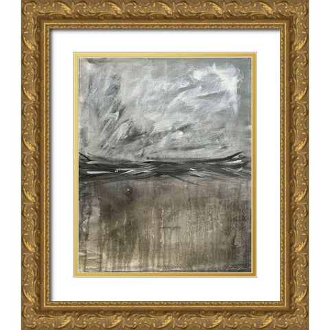 Inclination 1 Gold Ornate Wood Framed Art Print with Double Matting by Brown, Denise