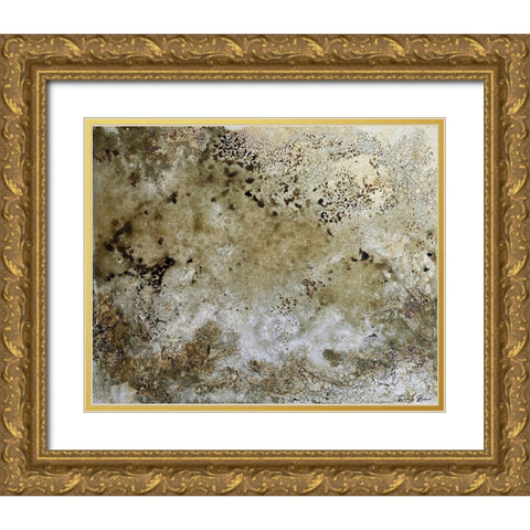Fissures 2 Gold Ornate Wood Framed Art Print with Double Matting by Brown, Denise