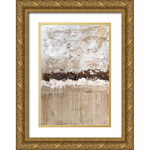 Rainy Day 2 Gold Ornate Wood Framed Art Print with Double Matting by Brown, Denise