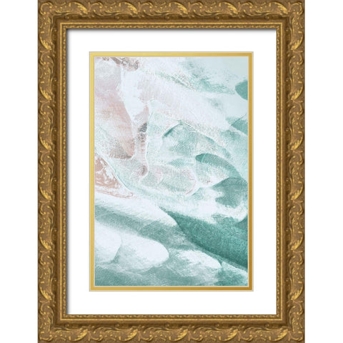 Pastel Flow Gold Ornate Wood Framed Art Print with Double Matting by Brown, Denise