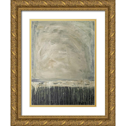 Runny Landscape 1 Gold Ornate Wood Framed Art Print with Double Matting by Brown, Denise