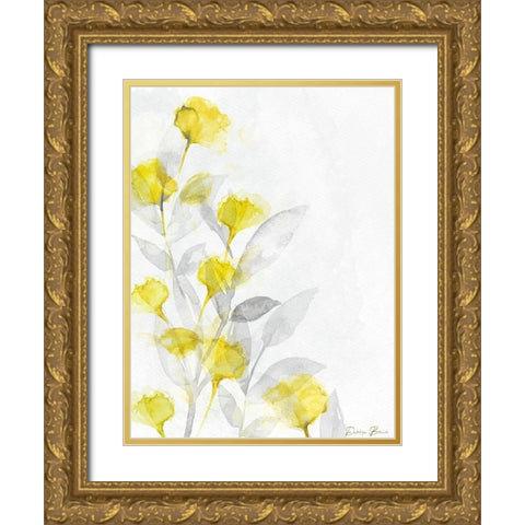 Modern Poppies 1 Gold Ornate Wood Framed Art Print with Double Matting by Brown, Denise