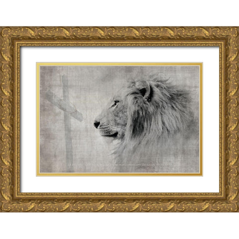 I Am The Way Gold Ornate Wood Framed Art Print with Double Matting by Brown, Denise