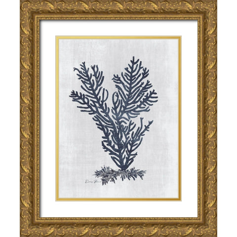 Sea Fan 2 v2 Gold Ornate Wood Framed Art Print with Double Matting by Brown, Denise
