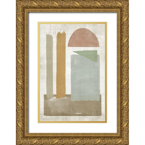 In the Day 2 Gold Ornate Wood Framed Art Print with Double Matting by Brown, Denise