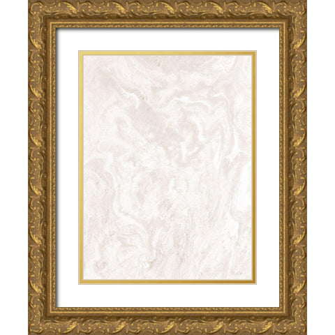 Marbled Gold Ornate Wood Framed Art Print with Double Matting by Brown, Denise