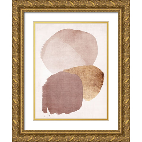 Organic Textures 2 Gold Ornate Wood Framed Art Print with Double Matting by Brown, Denise