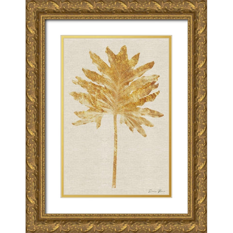 Gold Palm 2 Gold Ornate Wood Framed Art Print with Double Matting by Brown, Denise