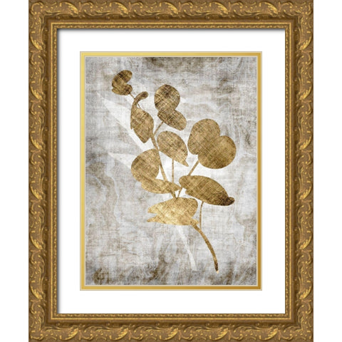 Modern Foliage 2 Gold Ornate Wood Framed Art Print with Double Matting by Brown, Denise