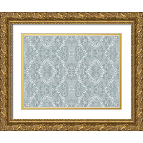 Crossed 1 Gold Ornate Wood Framed Art Print with Double Matting by Brown, Denise