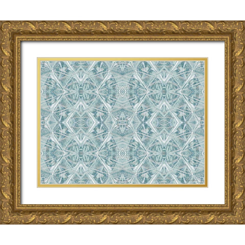Crossed 2 Gold Ornate Wood Framed Art Print with Double Matting by Brown, Denise