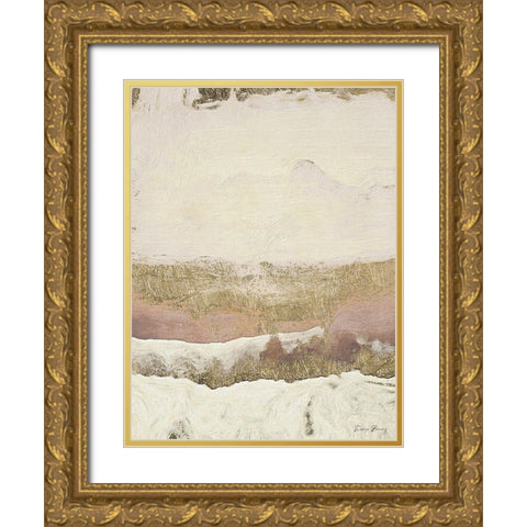 Molten Gold Ornate Wood Framed Art Print with Double Matting by Brown, Denise