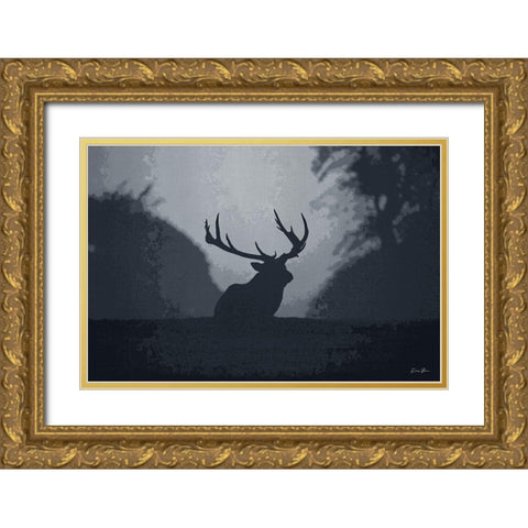Standing Guard Gold Ornate Wood Framed Art Print with Double Matting by Brown, Denise