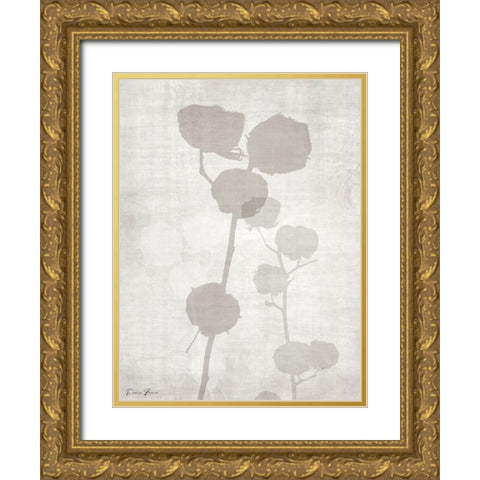 Modern Cotton 2 Gold Ornate Wood Framed Art Print with Double Matting by Brown, Denise