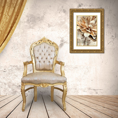 Magnolia 1 Gold Ornate Wood Framed Art Print with Double Matting by Brown, Denise
