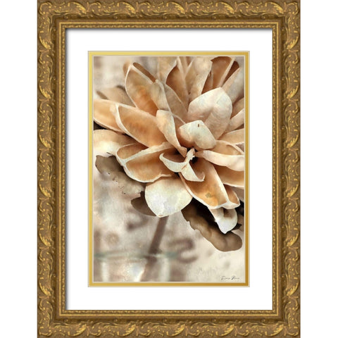 Magnolia 1 Gold Ornate Wood Framed Art Print with Double Matting by Brown, Denise