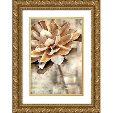 Magnolia 2 Gold Ornate Wood Framed Art Print with Double Matting by Brown, Denise