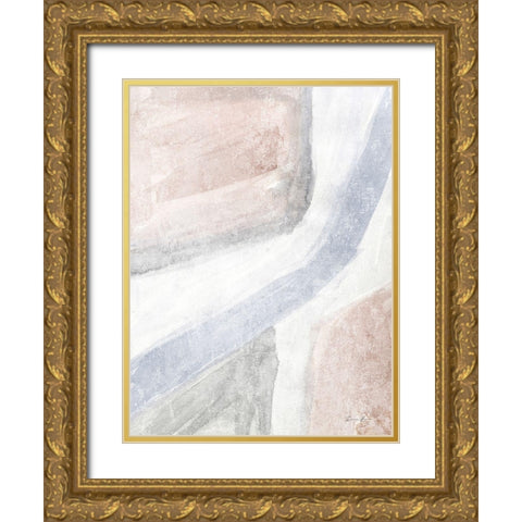 Soften 1 Gold Ornate Wood Framed Art Print with Double Matting by Brown, Denise