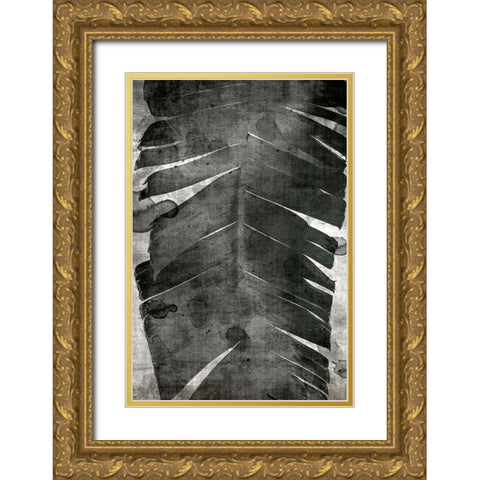 Palm Expression 1 V2 Gold Ornate Wood Framed Art Print with Double Matting by Brown, Denise