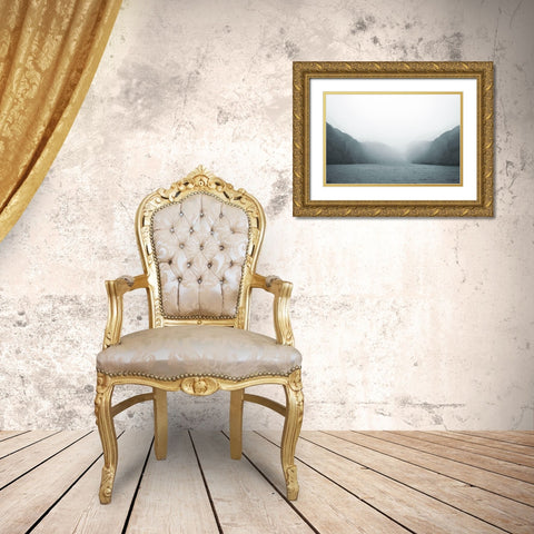 Morning Haze Gold Ornate Wood Framed Art Print with Double Matting by Brown, Denise