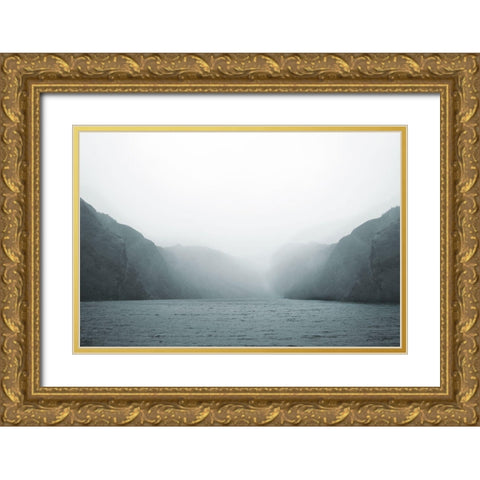 Morning Haze Gold Ornate Wood Framed Art Print with Double Matting by Brown, Denise