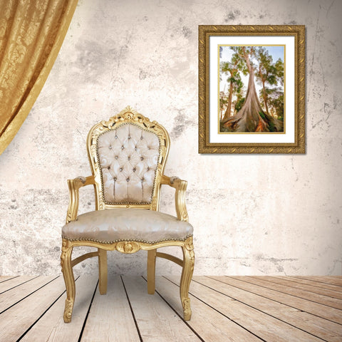 Skyscrapers Gold Ornate Wood Framed Art Print with Double Matting by Brown, Denise
