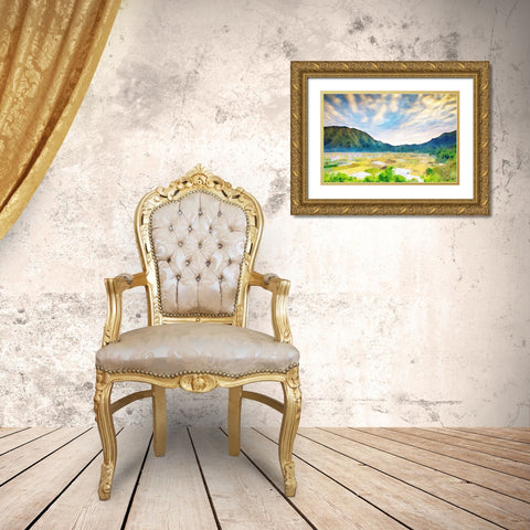 Townsend Gold Ornate Wood Framed Art Print with Double Matting by Brown, Denise