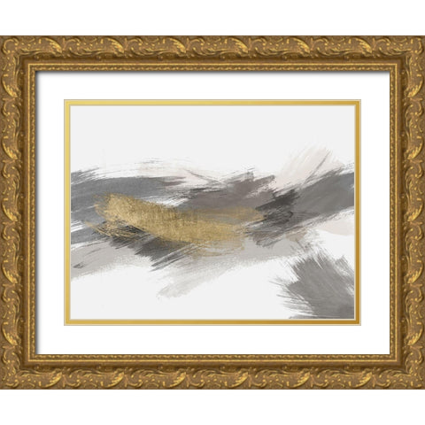 Dexterity 2 Gold Gold Ornate Wood Framed Art Print with Double Matting by Brown, Denise