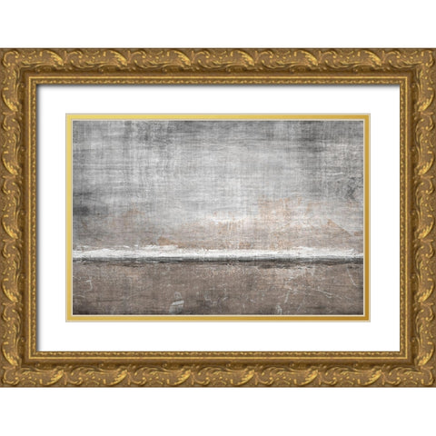 Modern Landscape Gold Ornate Wood Framed Art Print with Double Matting by Brown, Denise