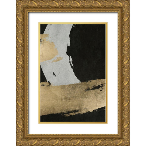 Stride 2 Gold Ornate Wood Framed Art Print with Double Matting by Brown, Denise