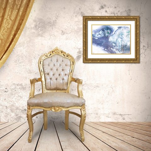 Lilac By Grace Gold Ornate Wood Framed Art Print with Double Matting by Brown, Denise