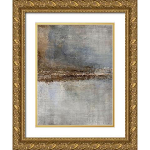 Wednesday Gold Ornate Wood Framed Art Print with Double Matting by Brown, Denise