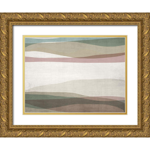 Mod Landscape Gold Ornate Wood Framed Art Print with Double Matting by Brown, Denise