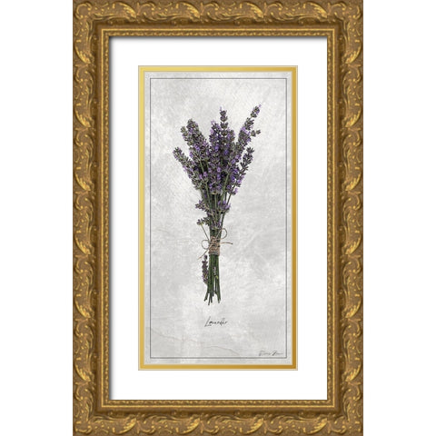 Lavender 1 Gold Ornate Wood Framed Art Print with Double Matting by Brown, Denise