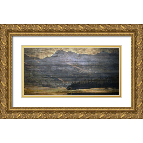 Mountain Reflection 3 Gold Ornate Wood Framed Art Print with Double Matting by Brown, Denise