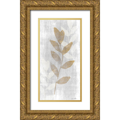 Botanical Stem 1 Gold Ornate Wood Framed Art Print with Double Matting by Brown, Denise