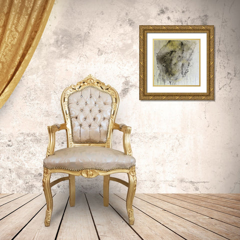 Falling 3 Gold Ornate Wood Framed Art Print with Double Matting by Brown, Denise
