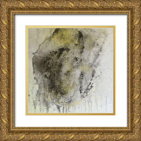 Falling 3 Gold Ornate Wood Framed Art Print with Double Matting by Brown, Denise