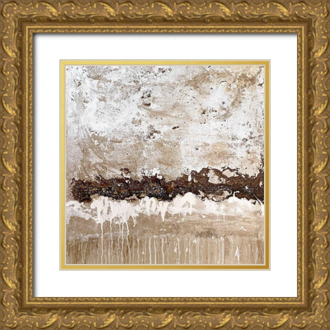 Rainy Day 3 Gold Ornate Wood Framed Art Print with Double Matting by Brown, Denise