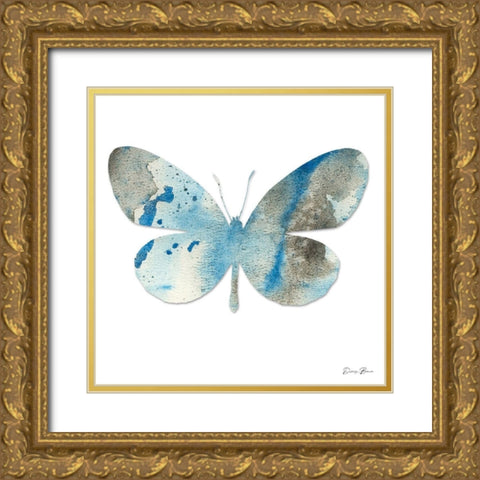Watercolor Wings 2 Gold Ornate Wood Framed Art Print with Double Matting by Brown, Denise