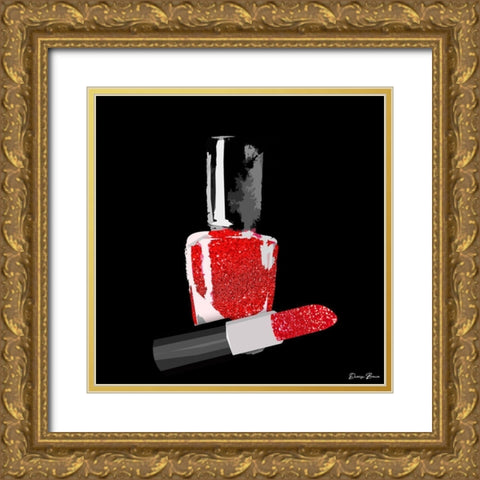 Lady Boss 3 Gold Ornate Wood Framed Art Print with Double Matting by Brown, Denise