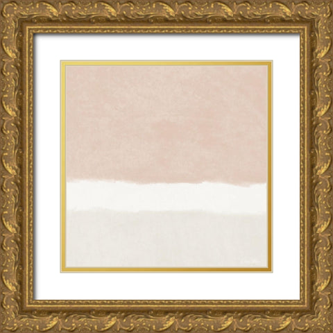 Slate 2 Gold Ornate Wood Framed Art Print with Double Matting by Brown, Denise