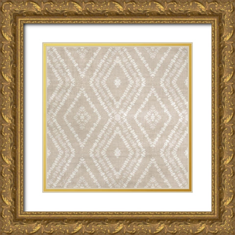 Pattern Gold Ornate Wood Framed Art Print with Double Matting by Brown, Denise