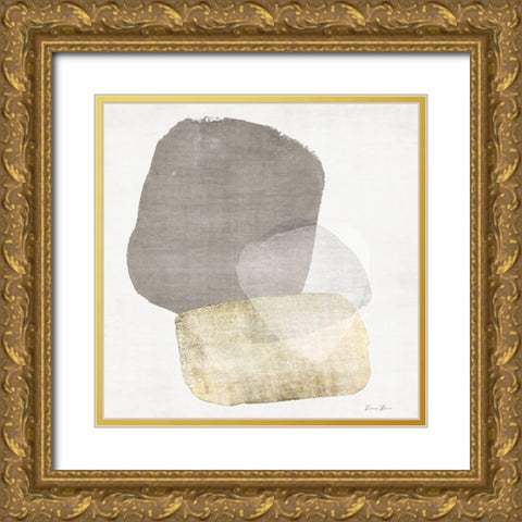 Organic Textures 1 Gold Ornate Wood Framed Art Print with Double Matting by Brown, Denise