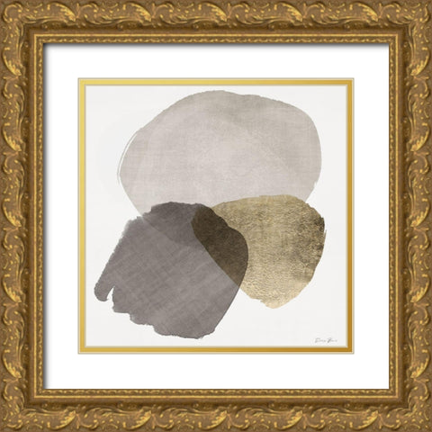 Organic Textures 2 Gold Ornate Wood Framed Art Print with Double Matting by Brown, Denise